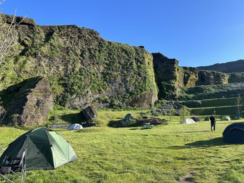 冰岛维克营地一角Camping Vik
