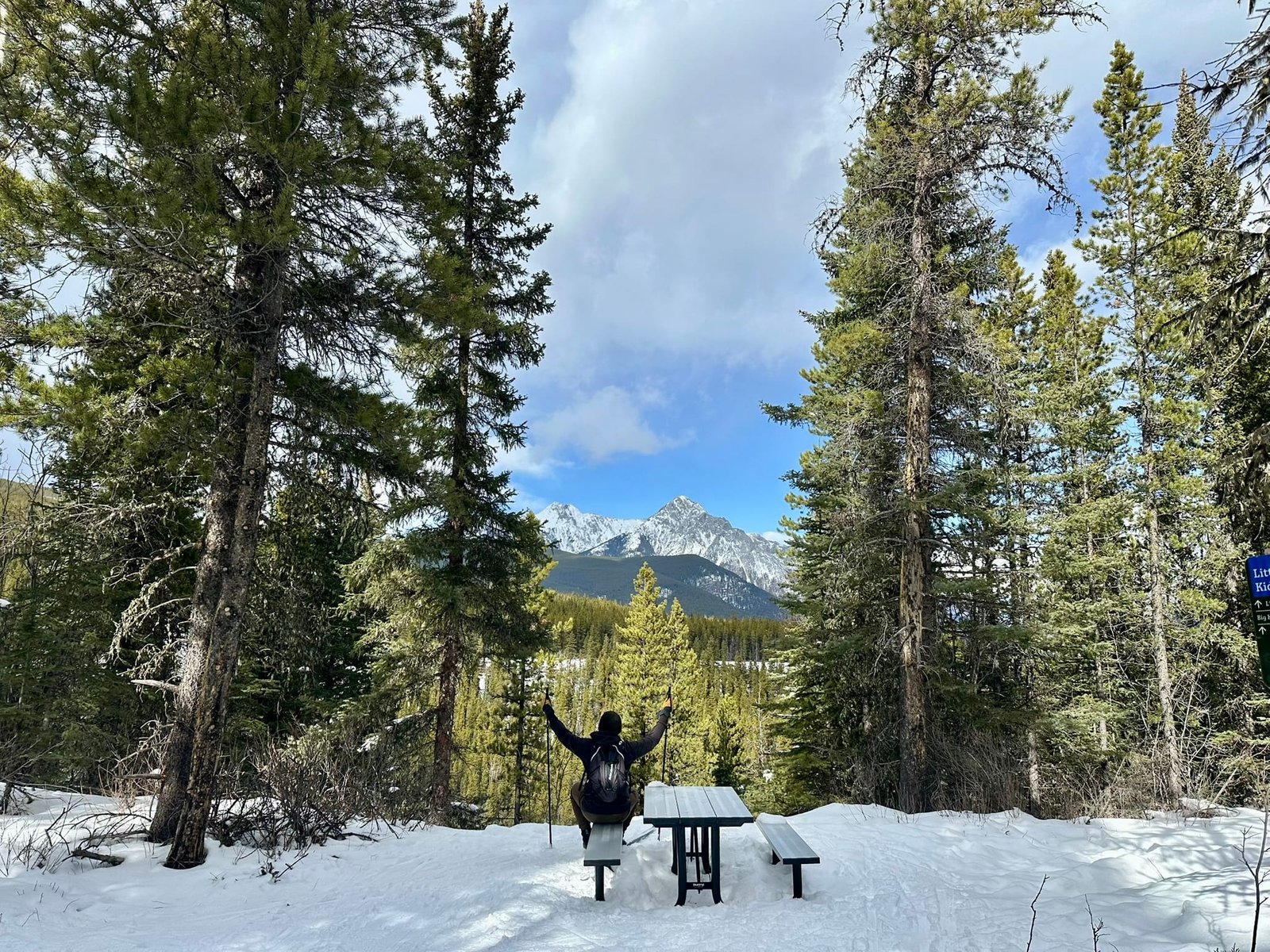 Ribbon Creek 越野滑雪的观景点