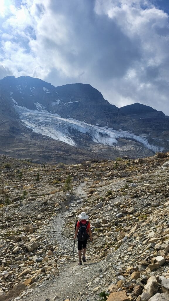 Lisa on Iceline Trail Loop