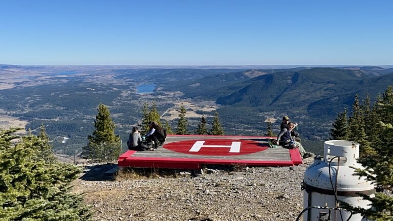 Top of the Yates Mountain - Helicopter Pad