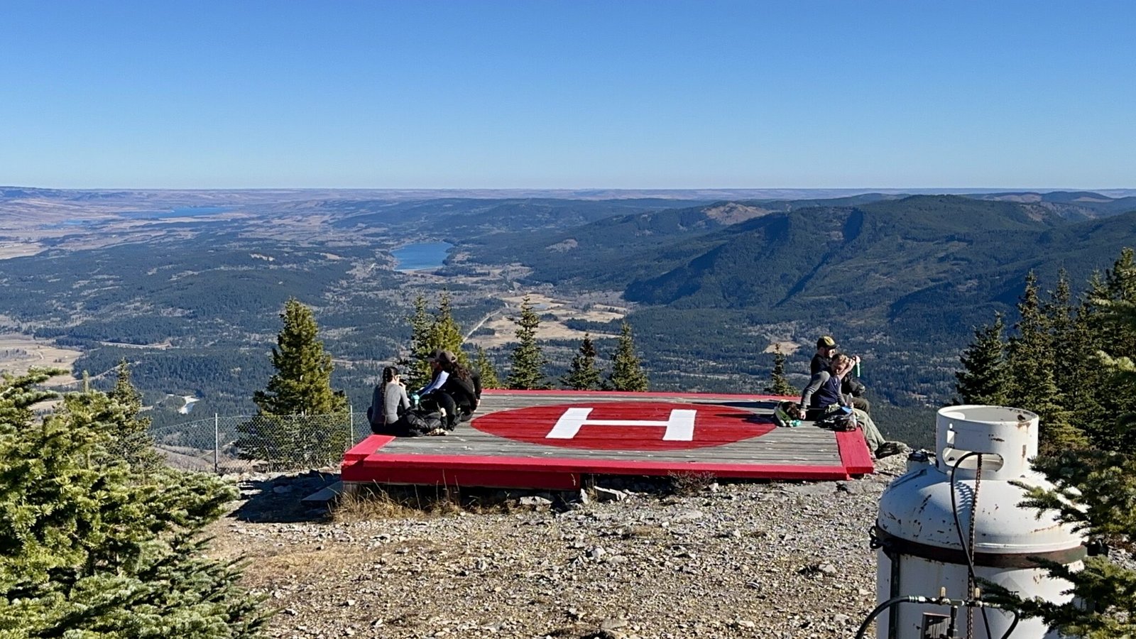 Top of the Yates Mountain - Helicopter Pad